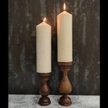 شمعدان سلطنتی چوبی دیاکو | 20 سانت | مناسب شمع پهن و بلند