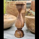 شمعدان سلطنتی گردو آراد | 15 سانت | مناسب شمع پهن و بلند