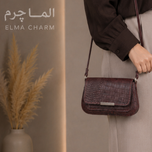 کیف دوشی زنانه چرم طبیعی الماچرم مدل دنیز