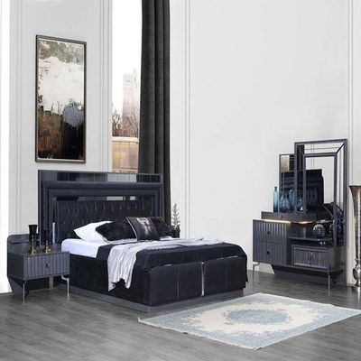 سرویس تخت خواب مدل آینه کاری دو نفره 6 تکه