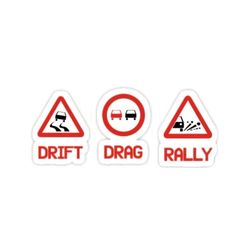 استیکر ماشین مدل دریفت و درگ و رالی