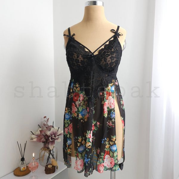 لباس خواب زنانه سایز بزرگ کد 100347