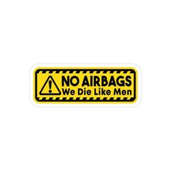 استیکر ماشین مدل No airbag 2
