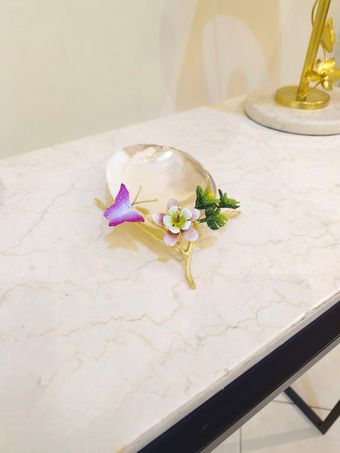 صدف عمودی پایه برنجی | مدل 3