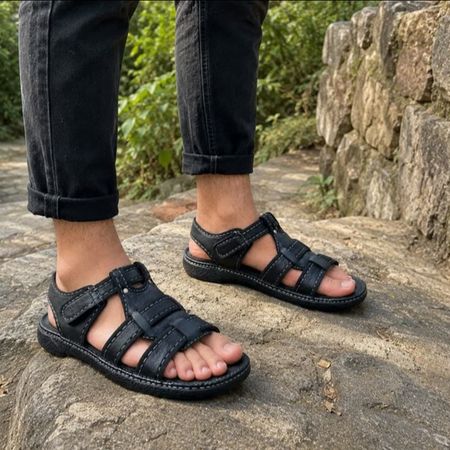 صندل مردانه تابستانی مدل پوشکاش سبک و راحت طبی