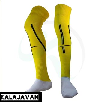 جوراب ورزشی مردانه طرح اصلی زردسفید