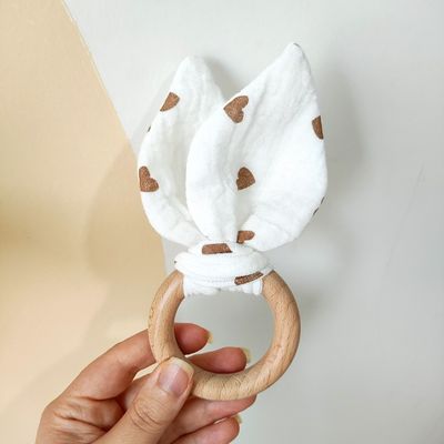 دندونی خرگوشی پارچه ای🤎