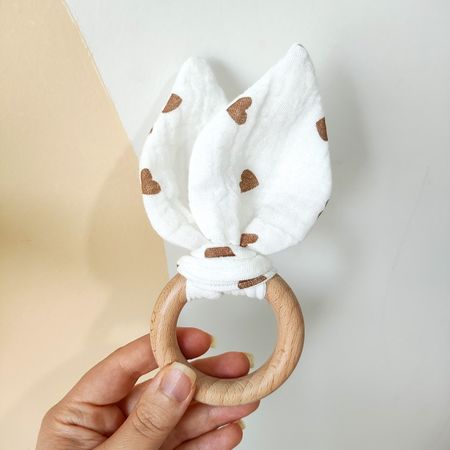 دندونی خرگوشی پارچه ای🤎