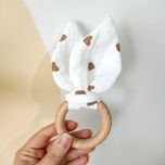 دندونی خرگوشی پارچه ای🤎