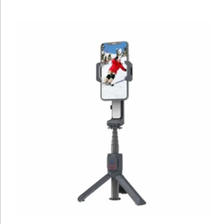 گیمبال و استبلایزر موبایل پرودو مدل Porodo 2-Axis Gimbal Stabilizer PD-ASGMRC دارای سه پایه رومیزی و چراغ