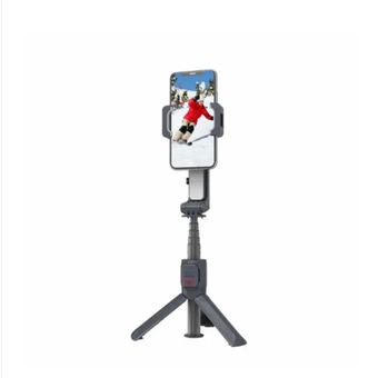 گیمبال و استبلایزر موبایل پرودو مدل Porodo 2-Axis Gimbal Stabilizer PD-ASGMRC دارای سه پایه رومیزی و چراغ