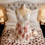 لباس خواب زنانه سایز بزرگ کد 100347
