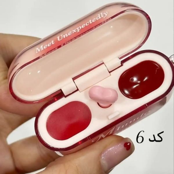 رژلب دوقلو ایرپادی برند M'lundo🍉