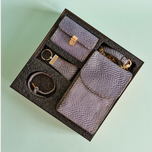 ست چهار تیکه چرم طبیعی زنانه