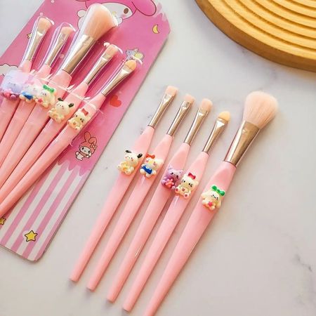 ست براش 5 تیکه کرومی مدل فانتری🌸