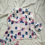 تاپ و شورتک و اسکرانچی ساتن طرح استیج