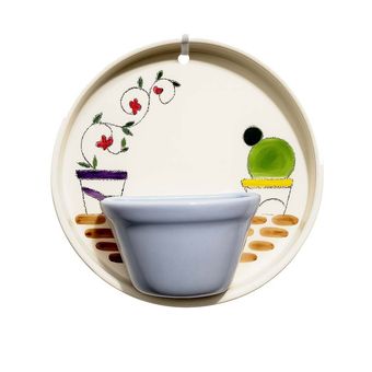 گلدان دیواری سرامیکی طرح گلستانه