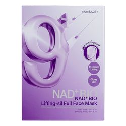 ماسک ضد چروک بایو لیفتینگ شماره 9 نامبوزین (Numbuzin No.9 NAD+ Bio Lifting-sil Full Face Mask)