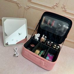 کیف آرایشی آینه دار LED