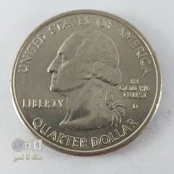 سکه25 سنت ایالتی -تاریخ 2007- ایالت واشنگتن-کیفیت AU58 - کشور آمریکا