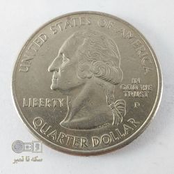 سکه25 سنت ایالتی -تاریخ 2000- ایالت ویرجینیا-کیفیت AU58 - کشور آمریکا
