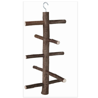 استند اویز طوطی سانان چوب طبیعی