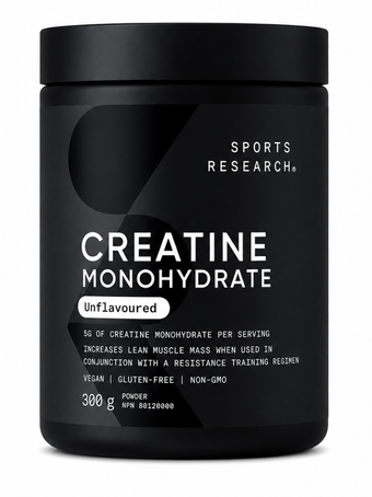 کراتین مونوهیدرات اسپورتس ریسرچ (Sports Research Creatine Monohydrate) – 300 گرم