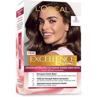 رنگ موی لورال شماره 5 ا Loreal Exellence hair color no5