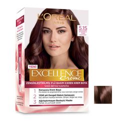 کیت رنگ مو لورآل (Loreal) مدل Excellence شماره 5.15 رنگ شرابی حجم 48 میل