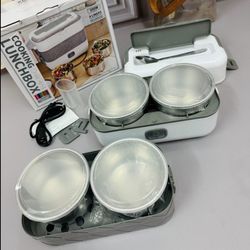 ظرف غذای برقی دو طبقه