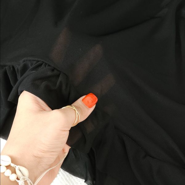 لباس خواب زنانه فنردار گلدار – مشکی | کد 6911