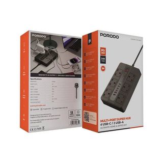چند راهی برق و هاب شارژر هوشمندporodo مدلmulti-port super Hub