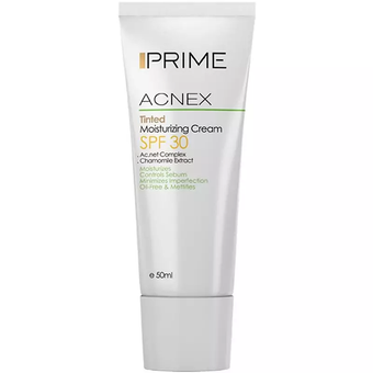 کرم ضد آفتاب رنگی پریم مدل Acnex SPF 30 مناسب پوست های چرب