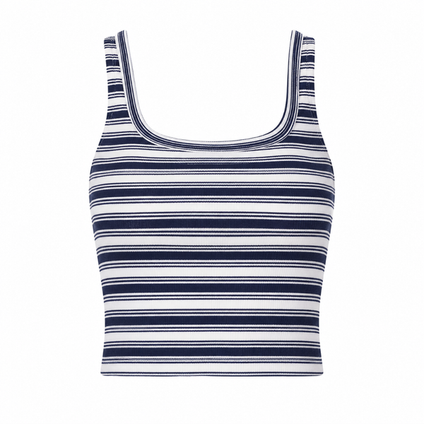 تاپ و تیشرت زنانه راهراه سرمهای سفید