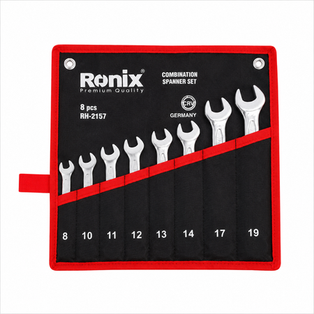مجموعه 8 عددی آچار یکسر رینگ و یکسر تخت رونیکس مدل RH-2157