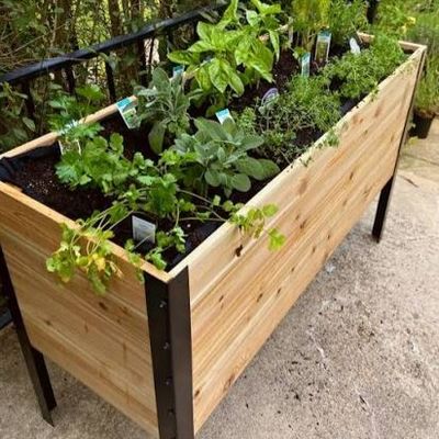 Flower box فلاور باکس چوب طبیعی(ضد آب) مدل فلاور 2