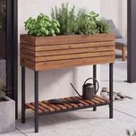 Flower box فلاور باکس چوب طبیعی(ضد آب) مدل فلاور1