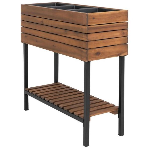 Flower box فلاور باکس چوب طبیعی(ضد آب) مدل فلاور1