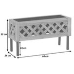 Flower box فلاور باکس چوب طبیعی(ضد آب) مدل فلاور3
