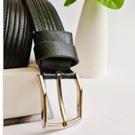 کمربند چرم طبیعی با سگک زبانه دار