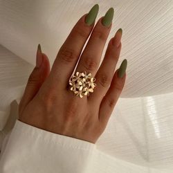 انگشتر مینیمال شکوفه