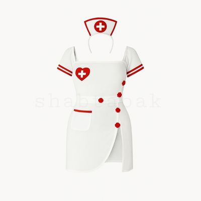 کاستوم پرستاری زنانه فانتزی | کد 3216