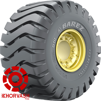 لاستیک لودر 25-26.5 بارز گل Q10 سایز BAREZ 26.5R25 32PLY تیوبلس ضدبرش