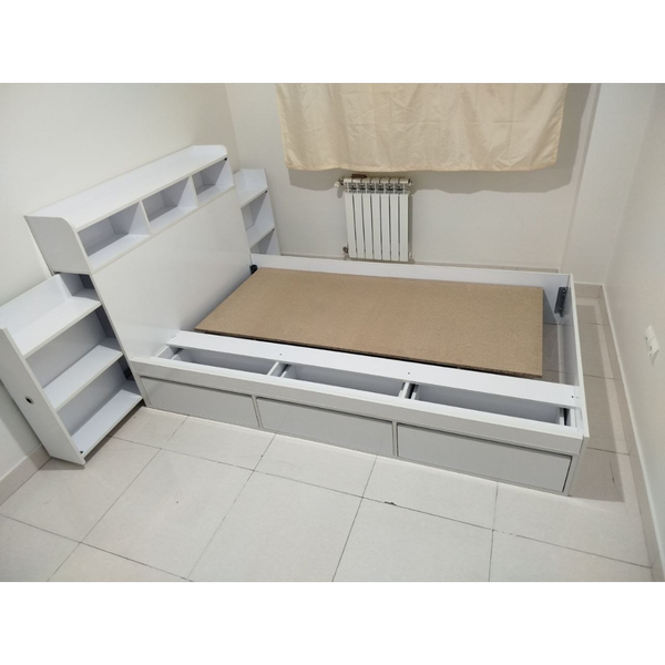 تخت خواب تک نفره مدل نیکو سایز 120×200 سانتی متر