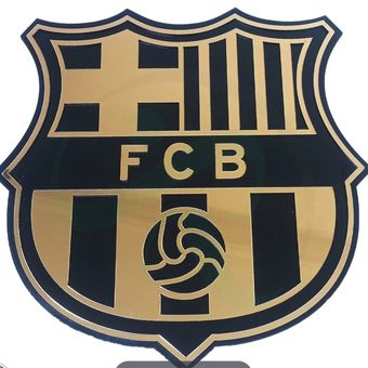 استند لوگوی باشگاه بارسلونا طلایی