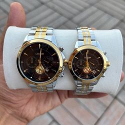 ست ساعت مردانه و زنانه CITIZEN VIP کیفیت AAA