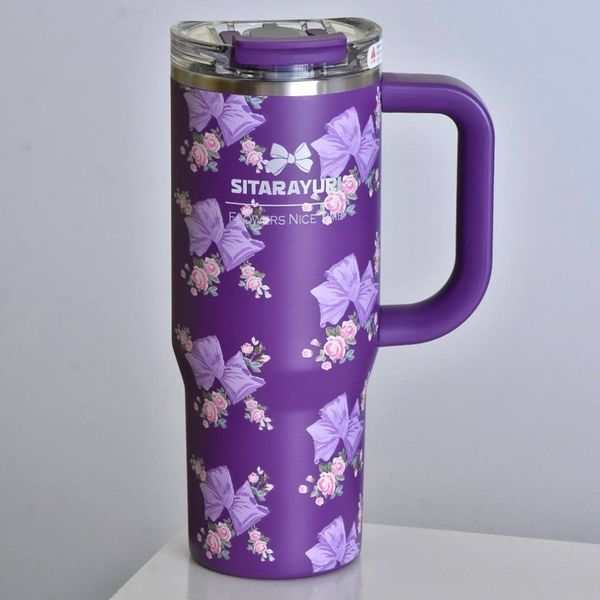 تراول ماگ سیتاریوری مدل گل دار حجم 900 میل