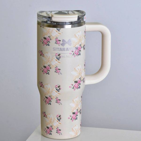 تراول ماگ سیتاریوری مدل گل دار حجم 900 میل