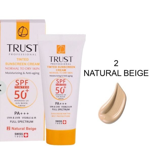 کرم ضد آفتاب رنگی و ضد پیری بژ طبیعی (پوست خشک تا نرمال) (2024)