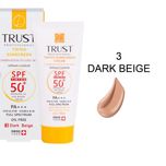 کرم ضد آفتاب رنگی و کنترل چربی بژ تیره (پوست مختلط تا چرب) (2024)